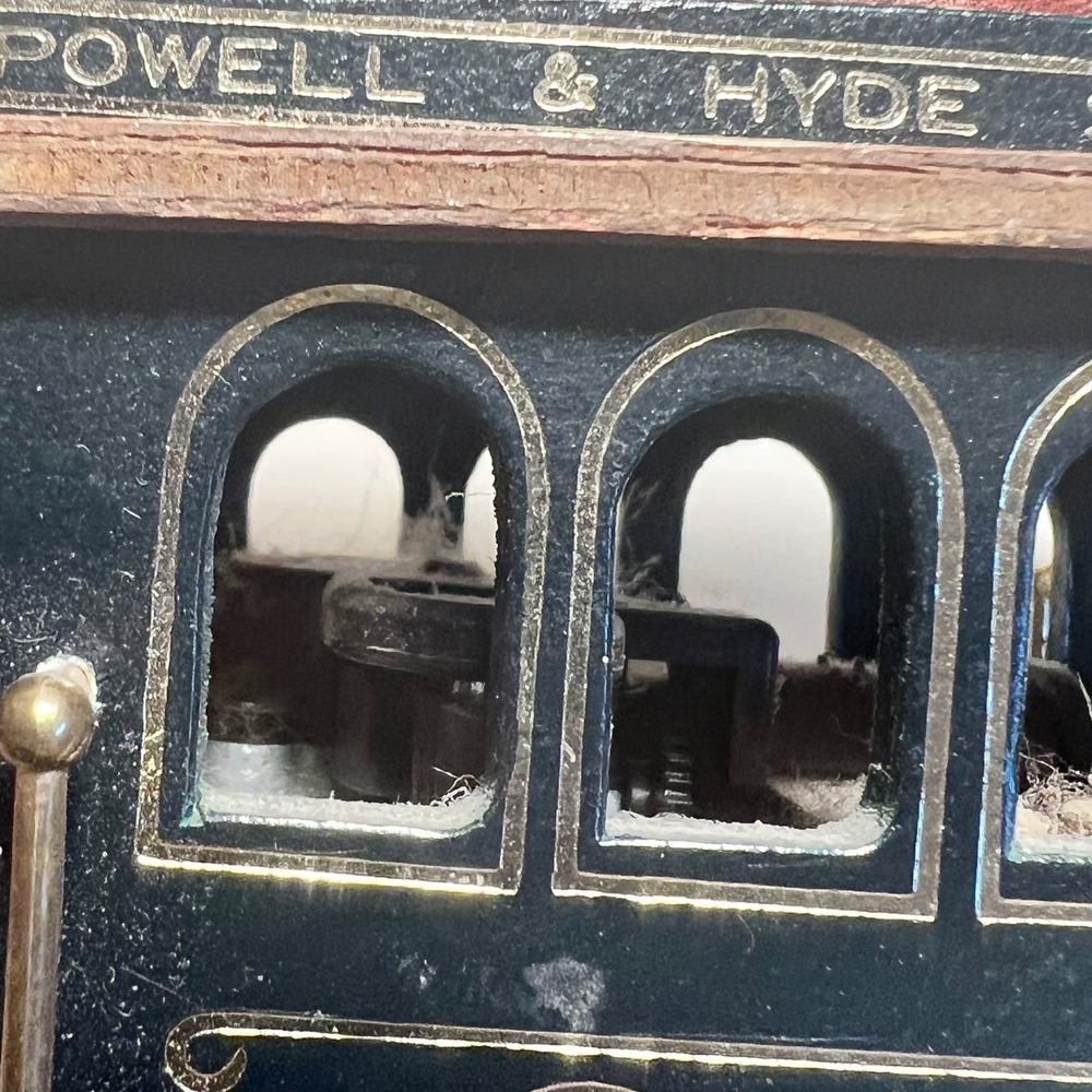 GATCO San Francisco Cable Car Music Box Powell & Hyde Green Brown Wood No. 25 - Picture 10 of 12